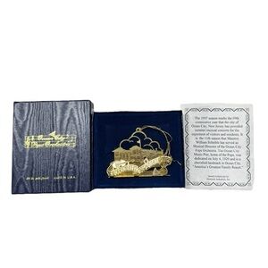 Ocean City Pops Orchestra 1997 Commemorative Ornament Gold Holiday Ornament